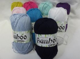 50% Bamboo 50% cotton 100grms